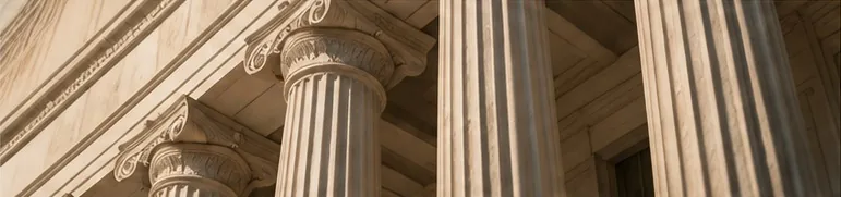 Classical courthouse columns